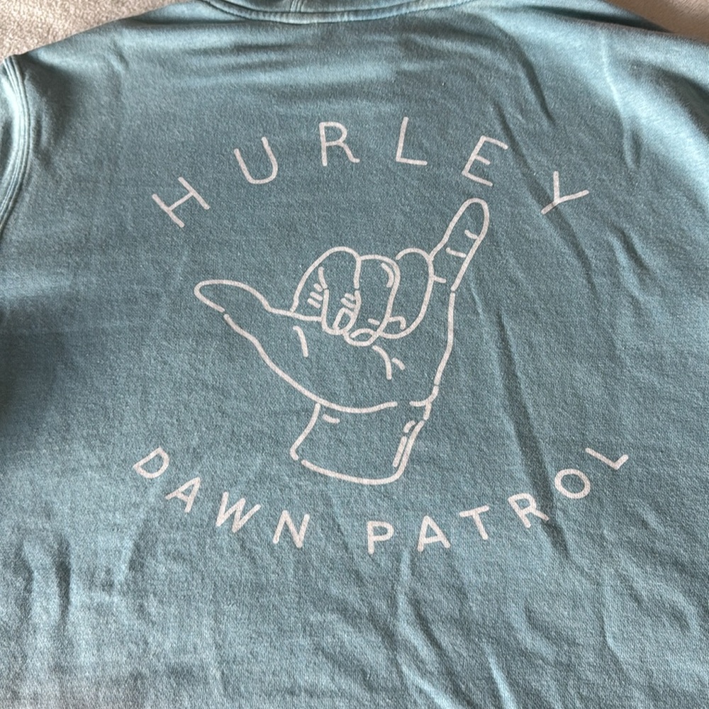Hurley Men’s Hoodie Sweatshirt Size XL Lt Blue